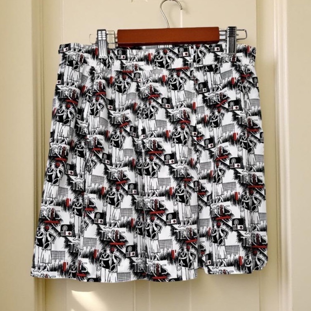 Vintage Tail Tennis Pleated Skirt Black&White SZ 10,perfect pickle ball skirt